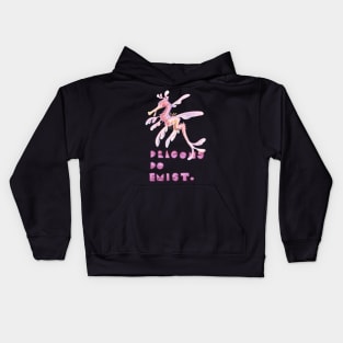 Dragons do exist! Seahorse  pin Kids Hoodie